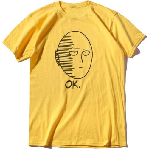 Funny One Punch Man Cosplay TShirt 100% Cotton Printed Unisex T-shirt Casual Female Male Cool Tee Tops Cosplay Costume