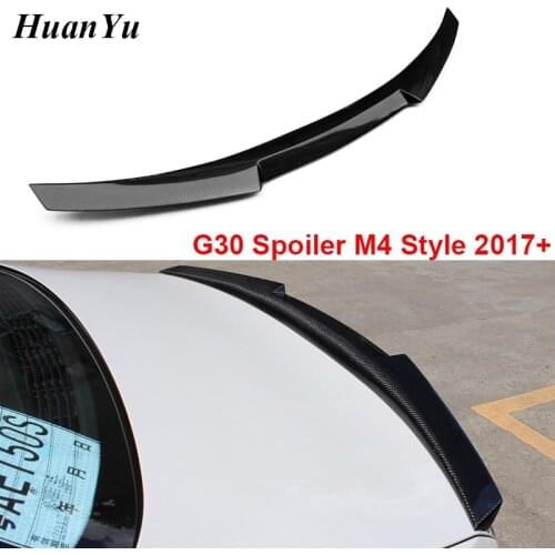 G30 F90 M5 Carbon Fiber M4 Style Ducktail Spoiler for BMW 5 Series 4-door Sedan Trunk Duck Wings Rear 520i 530i 540i 2017 2018