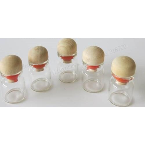 360 x 4ml Small Glass Bottle with Cork Sample Vials Mini Cork Bottle Vial Wishing Storage Bottles Glass Jars Cosmetic Containers
