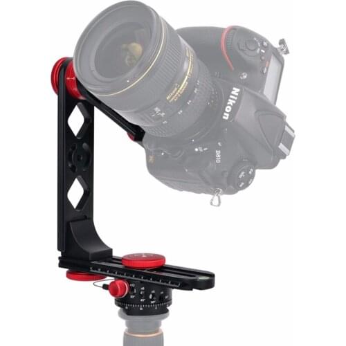 PULUZ 720 Degree Camera Panoramic Aluminum Alloy Tripod Ball Head kits &3/8 Quick Release Plate&1/4'Screw Fixed Plate for DSLR