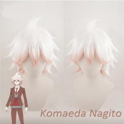 Komaeda Nagito Wig Danganronpa Cosplay Wig Anime Cosplay Hair Synthetic Heat Resistant Hair Komaeda Nagito Cosplay