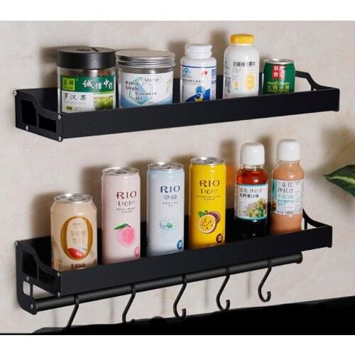 Bathroom Shelf Storage Rack Wall-mounted Shower Shampoo Soap Cosmetic Shelf Kitchen Storage Rack Holder Bathroom Accessories