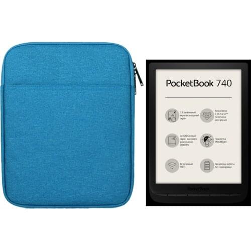 Portable Sleeve Pouch Anti-Shock Soft Inner Protect Case Bag for Pocketbook 740 Accessories