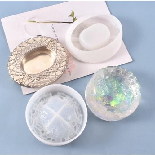 DIY Crystal Epoxy Resin Mold Birds Nest Ashtray Silicone Reisn Mold Mountain Ashtray Mirror Epoxy Mold Making Tool