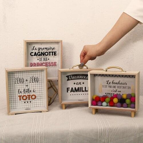 Nordic Ins Creative Wooden Art, Fresh Storage Tank, Bedroom Desktop Decoration, Accessories, Storage Box Props Home Decor