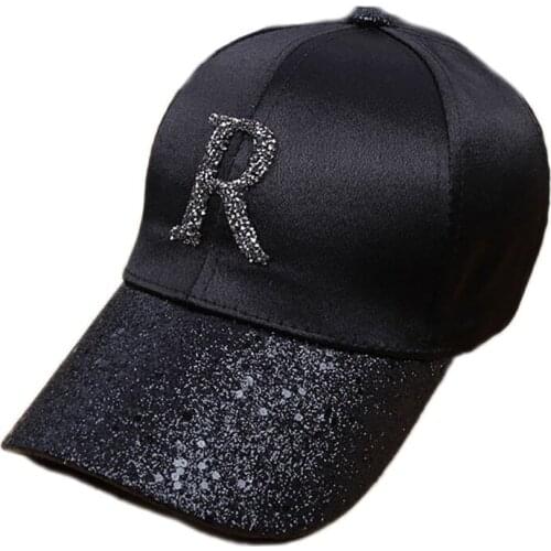 Women Baseball Cap Diamond Letter Embroidery Snapback Adjustable Outdoor Unisex Summer Dance Dome Cap Teenager Casquette CP0342