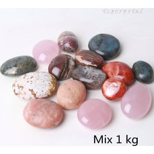 1kg Random Palm Stone Mixed Crystal Gem Healing Bulk Collection
