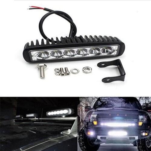 1set 18W 6000K LED Work Light Bar Driving Lamp Fog Off Road SUV Car Boat Truck ighting