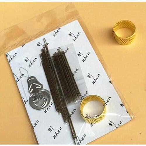 1 Set Multifunctional Sewing Needles Bag Needle Threader Finger Protector Thimble Ring DIY Sewing Tools Accessories