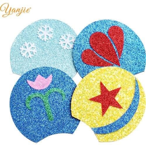 1 Pair Glitter 3.3" Big Festival Mouse Ears 2020 Easter Snowflake Headband DIY Hair Accessories For Party Women Hairband