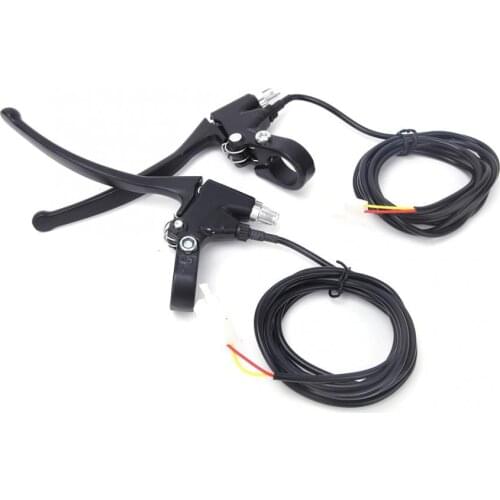 1 Pair Universal Aluminium Alloy Electric Bicycle Ebike Handle Brake Lever Right Left Cycling Handle Brake Lever Accessories