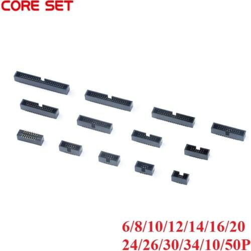 10PCS 1.27MM SMD Socket 8/10/12/14/16/20/26/30/40/50Pin 1.27MM Pitch Connector Socket PIN HEADER PCB Double Row SMD New