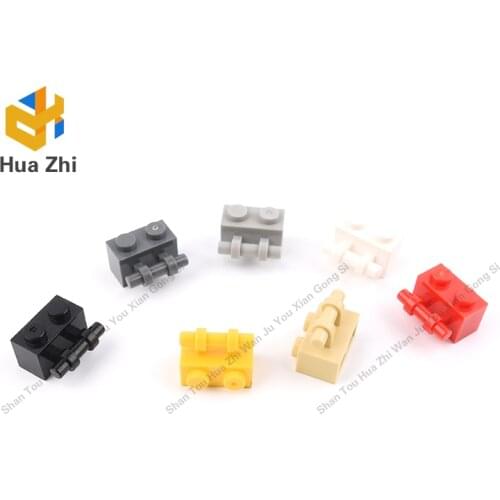 Building Blocks Parts 30236 10PCS Brick Special 1 x 2 with Handle LEGOING MOCS Education
