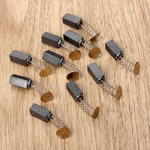 10Pcs Angle Grinder Carbon Brushes for Generic Electric Motor Power Tool Replacement 6mm*6mm*6.5mm