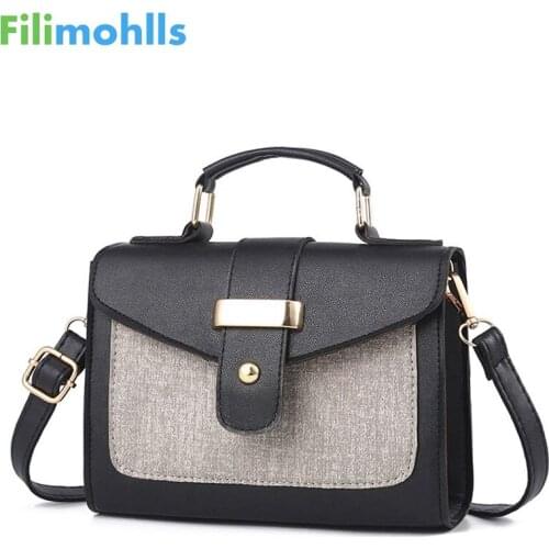 2019 Fashion Shoulder Bag Leather Handbag Small Flap Women Messenger Bags High Quality PU Crossbody Bags Ladies Purse S1808