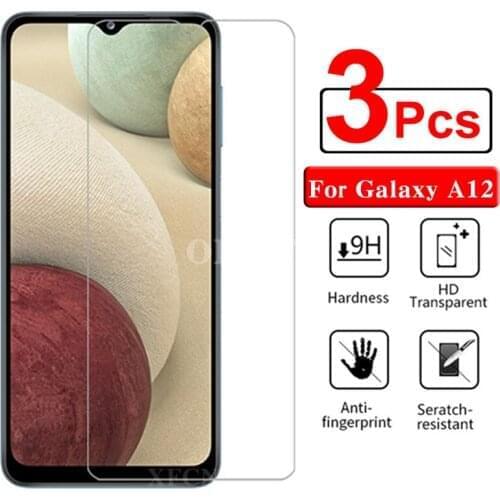 3Pcs Tempered Glass Screenprotector Film For Samsung Galaxy A12 A 12 12a Screen Protector Verre On The Samsunga12 galaxya12 Glas