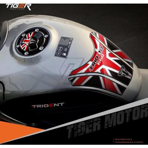3D Motorcycle Fuel Gas Cap Sticker Tank Pad Protector Case for Triumph Trident 660 2021