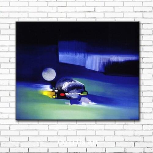 Abstract full moon scenery canvas printings oil painting printed on canvas home living room wall art decoration picture