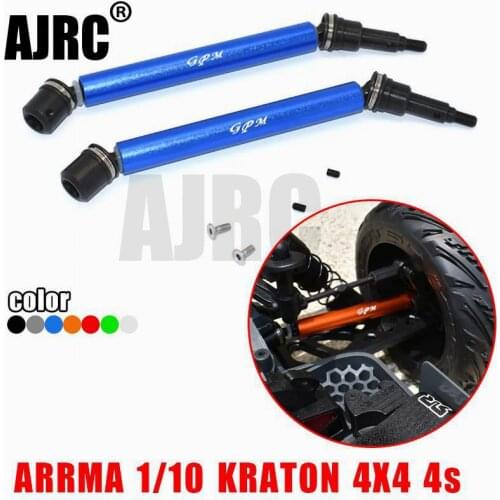 ARRMA 1/10 KRATON 45# Hardened steel head+metal barrel telescopic front and rear universal CVD universal joint AR310887/310888