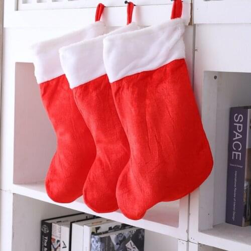 Cheap Lovely Christmas stocking plush Christmas gift for your lovely kids