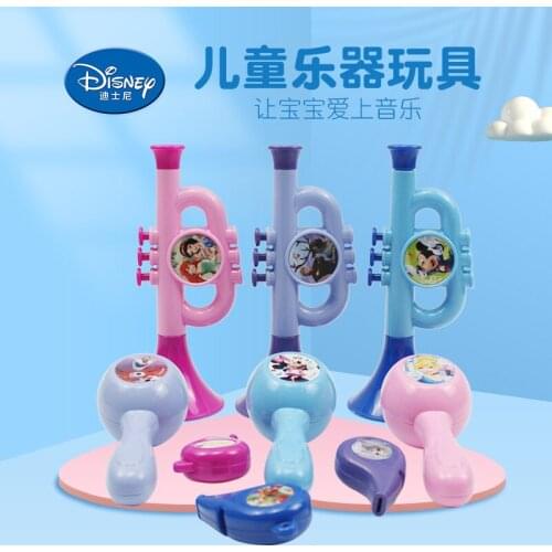 Disney baby frozen princess trumpet hammer whistle blowing musical instrument set baby early Mickey education puzzle set