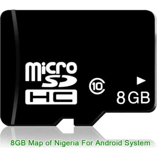 For Android System Car Auto GPS Navigation 8GB Micro SD Card Map of Nigeria