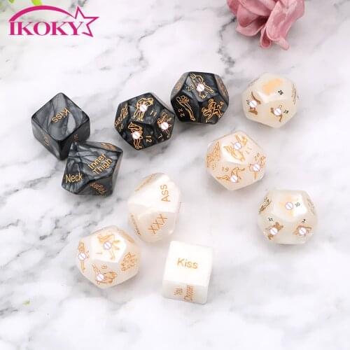 IKOKY 5 pcs/set Sex Dice Humour Gambling Couple Gift Love Sexy Posture Bar Toy Adult Sex Toys for Couple Foreplay Adult Games