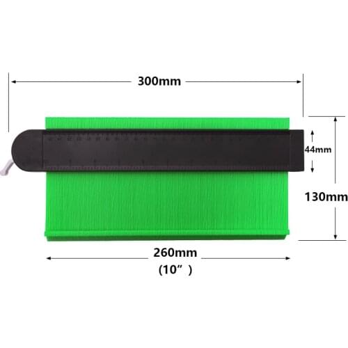 Contour Measuring Tool 10 Inch Encryption Self-lock Profile Arc Measurement Ruler Contour Gauge Measuring Tool Woodworking Tool