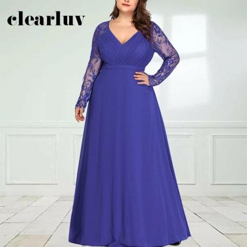 Lace Zipper Evening Dresses DR1544 Plus Size A-Line Women Party Dress V-Neck Sexy Robe De Soiree White Solid Formal Gowns 2020