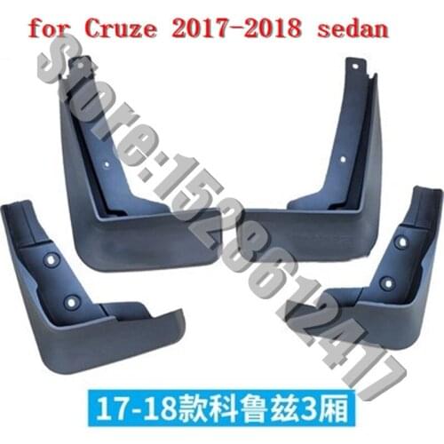 Mudguard Cover Fender Soft Mudguard Protection Flap Splash Mud Guard Frame car styling for Chevrolet Cruze 2015-2018
