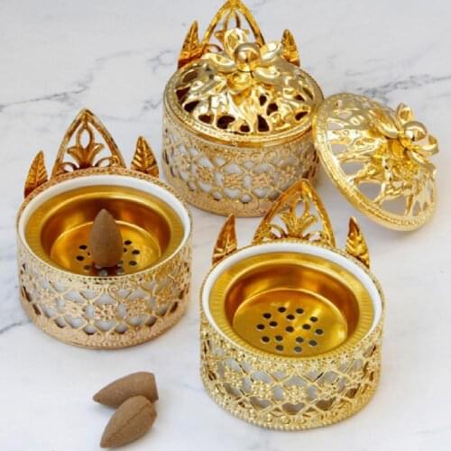 Mini Censer Thick Ceramic Creative Incense Burner for Living Room Openable Incense Burner quemador de incienso