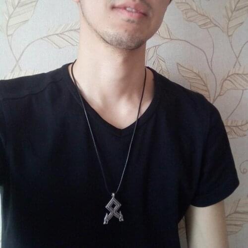 Nostalgia Viking wolf Neckace Runic Pendant Jewelry Rune Pendant Talisman Amulet