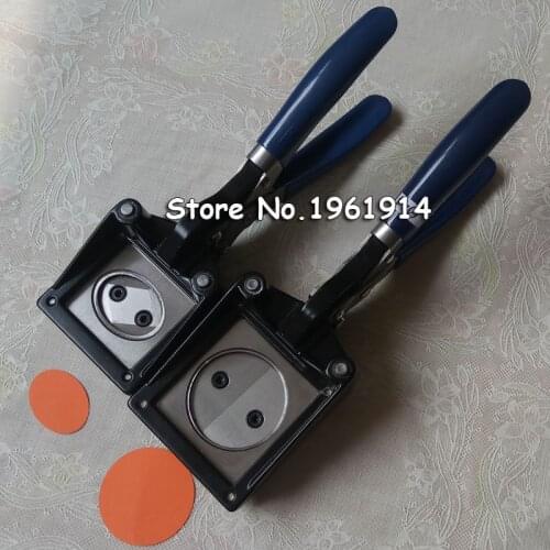 NEW Hand Held Manual Round 37mm 25mm 32mm 44mm Paper Graphic Punch Die Cutter for Pro Button Maker