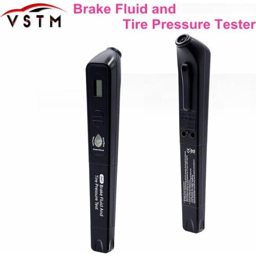 Original Brake Fluid & Tire pressure 2in1 Fluid Tester Car Diagnostic Tools 5 Leds Brake Fluid Testing Tools Free Shipping