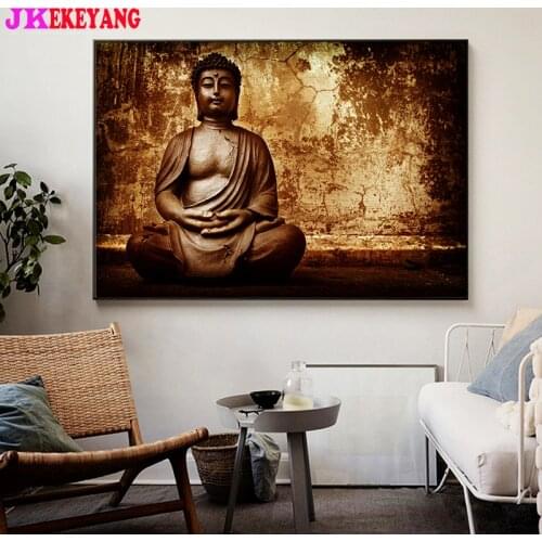 Full Square Round Diamond Embroidery DIY Diamond Painting Buddha Cross Stitch kit mosaic Y4591