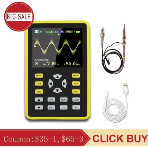 5012H 2.4" LCD Handheld Portable Digital Mini Oscilloscope with 100MHz Bandwidth and 500MS/s Sampling Rate