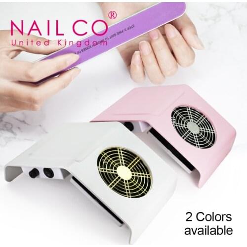 NAILCO Pink and White Nail Dust Collector Nail Suction Fan Nail Dust Vacuum Cleaner Machine nails for manicure Salon tools