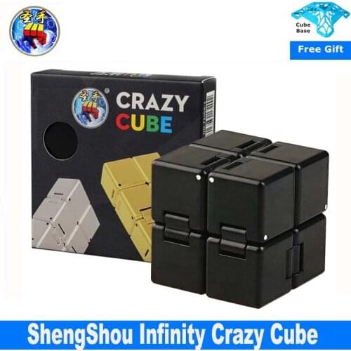 Shengshou Infinity Cube Mini Toy 2x2x2 Crazy Speed Cube Stress Reliever Speed Twisty Puzzle Antistress Educational Toys