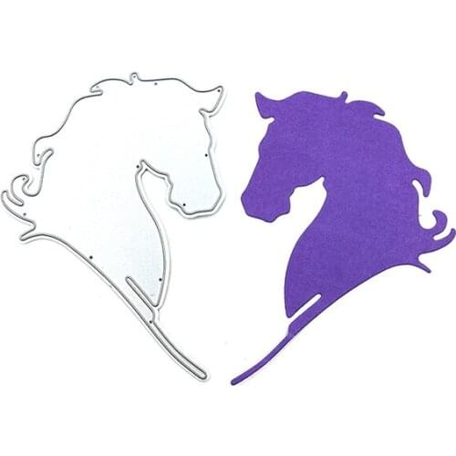 Julyarts Horses Head Scrapbooking Dies Metal Die Cut Craft Dies Card Die Stencil DIY Scrapbook Paper Photo Craft Template Dies