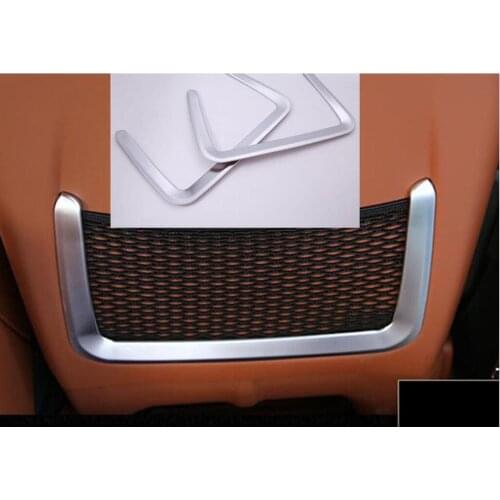 Car Rear Back Seat Net Bag Frame Cover Trim Fit For Maserati Ghibli 2014-2017 For Levante 2016 Car Accessories ABS Chrome 2pcs