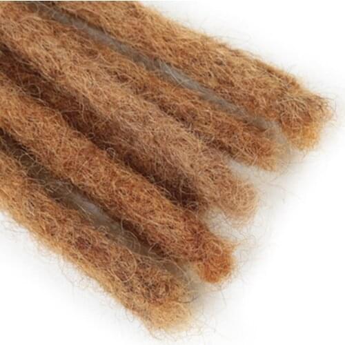 10roots/pack human hair, dirty braids, cross hook curly hair, African real hair, Indian hair dreadlock 10 INCH