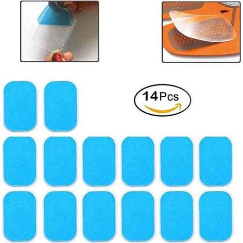 14Pcs Replacement Gel Pads Sheet Abdominal Belt Toning Muscle Toner ABS Stimulator Hydrogel Pads Sticker AB Trainer Accessories