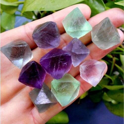 3pcs/lot Natural Fluorite Crystal Rock Stones Rare Gemstone Original Specimen Quartz Crystal Mineral Aquarium Decoration