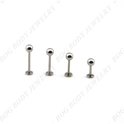 50Pcs 316L Surgical Steel Lip Labret Monroe Ring Ear Cartilage Tragus Piercing Stud Earring Body Jewelry16g
