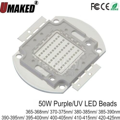50W High Power LED beads COB Diode LED chips purple/UV for led bulb lights DIY free shiping