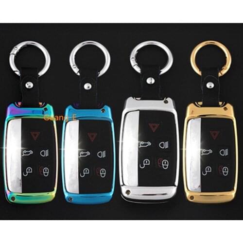 Car Key Bag Case Cover Keys Holder With Chain For Land Range Rover Evoque/Sport /Discovery/Freelander For Jaguar XFL/XJ/XF