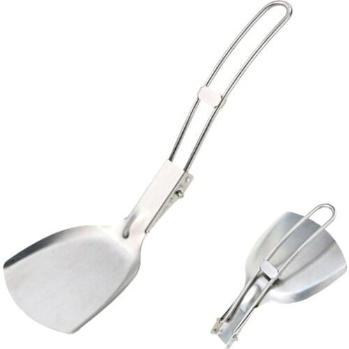 Stainless steel long cookware spoon cutlery tableware flatware Picnic camp fold Spork fork set combo backpack utensil