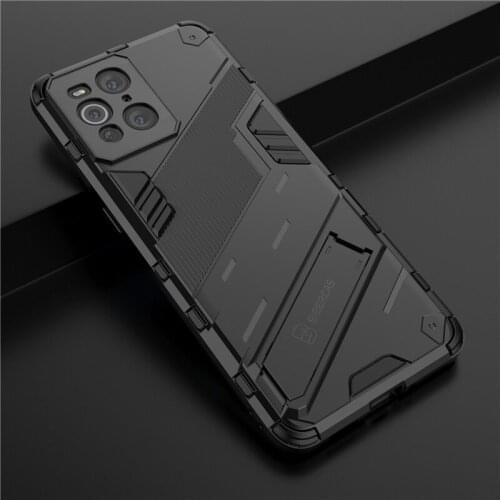 For PPO A53 A32 Find X3 Lite Neo Reno 4 Lite Rubber Armor Hidden Kickstand Case For OPPO Realme 7 C15 C12 V15 GT Narzo 20 Pro