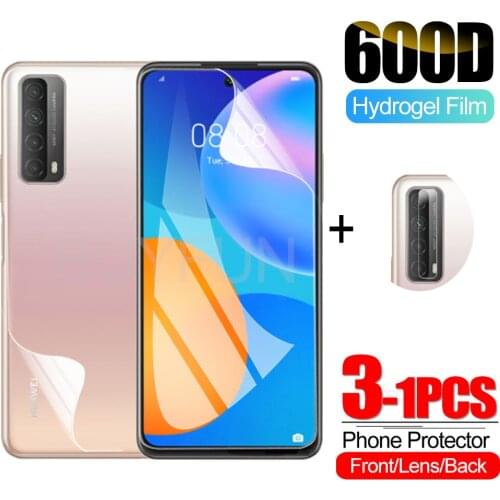 1-3PCS Hydrogel Film For Huawei P Smart 2021 Screen Protector Camera Protective Film For huawei p smart huawie screen Lens film