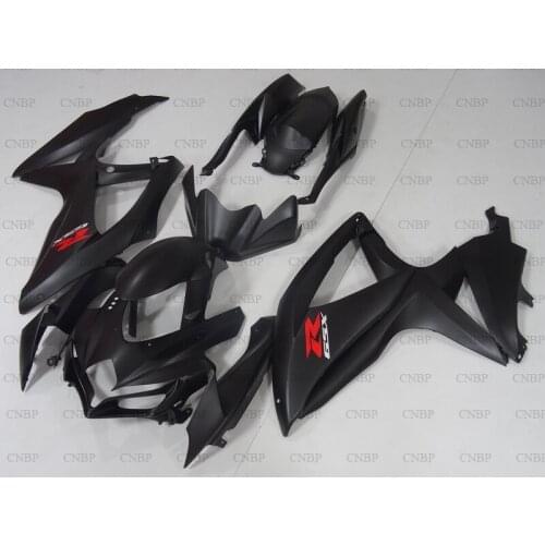 GSXR 750 2008 - 2010 K8 Fairings GSXR 600 08 09 Plastic Fairings GSXR600 08 09 Matter Black Abs Fairing